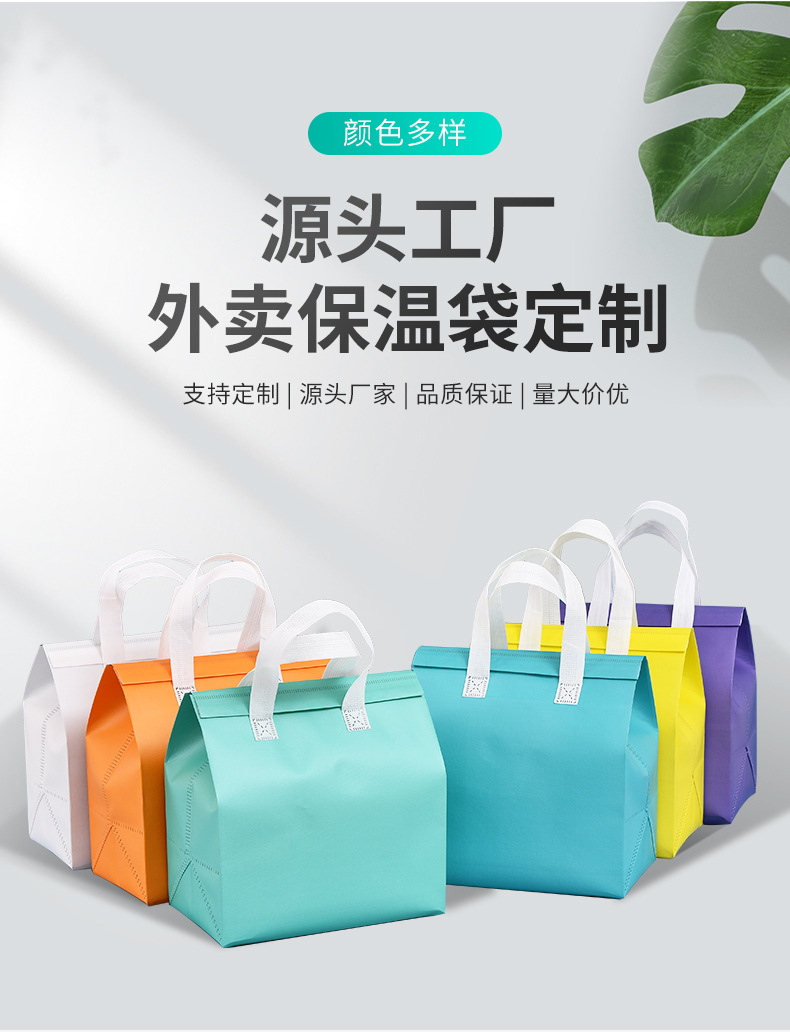 遵义市无纺布保温袋外卖袋